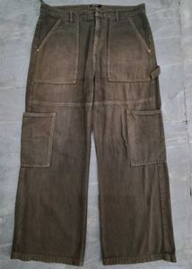 Men's washed cargo pants