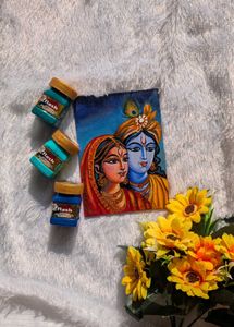 Handmade Radha Krishna Painting