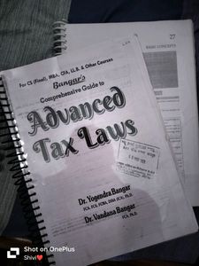 Advance Tax Law Book (For CS,MBA,LLB &amp; Others)