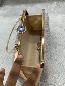 Elegant Pink Evening Clutch Bag