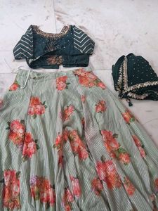 Beautiful Floral Lehenga Choli Set