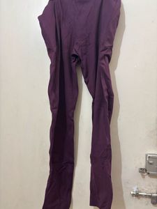 Burgundy Casual Pants