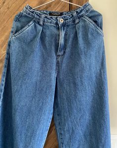 Wide Leg Denim Pants