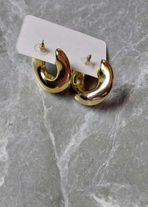 Chunky Gold Hoop Earrings