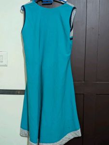 Turquoise Printed Kurta