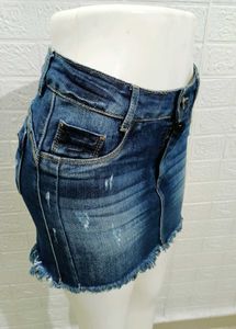 Denim Mini Skirt Like New Condition Size 28-30