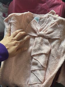 Cute Pink Bow Sweater