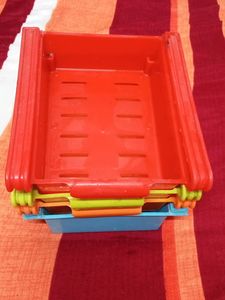 Fridge Organizer Pack Of 4 Different Colors