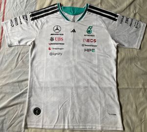Unisex Adidas Mercedes F1 Team White Jersey