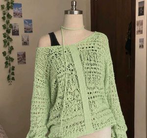 Light Green Knitted Sweater