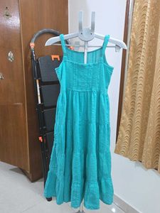 Max Teal Tiered Maxi Dress