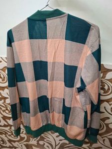 Checkered Bomber Jacket