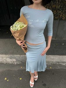 Light Blue Two-Piece Set