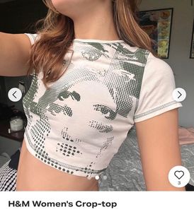 H&M Women's Graphic Crop Top