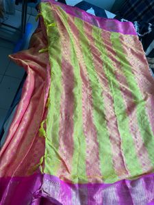 Beautiful Pink &amp; Gold Saree