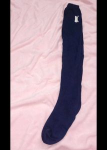 Sheer Navy Blue tube socks
