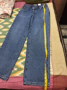 Stylish Wide-Leg Blue Denim Jeans