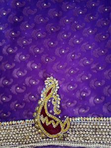 Beautiful Purple Colour Saree