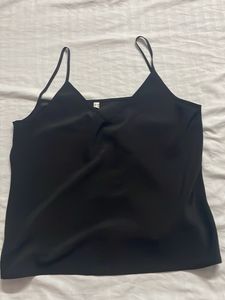 Sleek Black Camisole Top