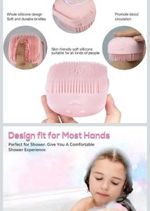 🫧Cute Silicone Body & hair soft Brush