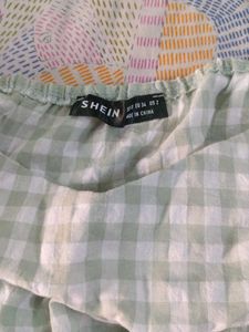 Gingham Tiered Mini Dress