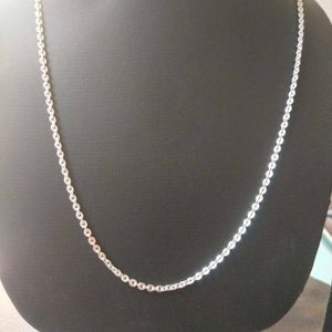 SR91 Pure Silver Snack 🥨 Chain  20"inc