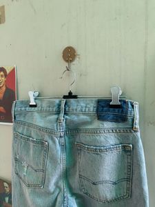 American Eagle Light Wash Distressed Jeans