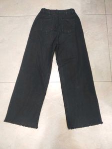 Women Trendy Ripped Black Denim Jeans