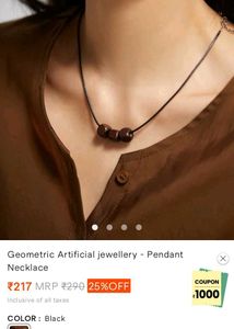 Geometric Artificial Pendant Necklace