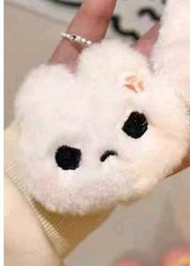 Kawaii Angry Plush Bunny Bagcharm 🐰