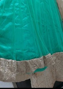 Stunning Teal Lehenga with Sequins