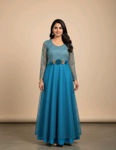 Elegant Blue Gown For girls