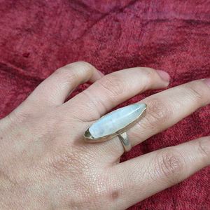 Moonstone Cut Stone Ring