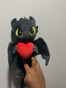 Toothless Plush with Heart