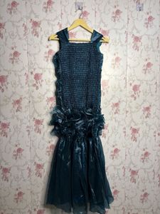 Stunning Teal Flower Girl Dress