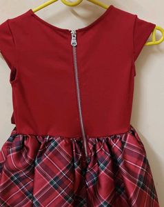 H&amp;M Girls Red Plaid Party Dress