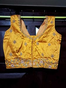 Yellow Embroidered Lehenga Choli Set