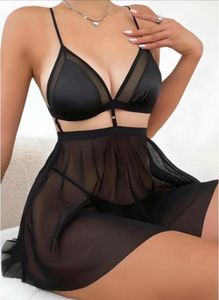 Black Sheer Lingerie Set