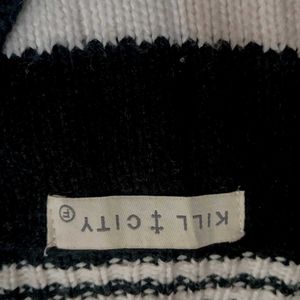 Varsity Striped Knit Cardigan