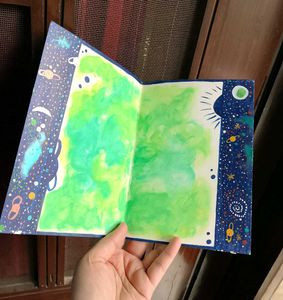 Hand-Painted Cosmic Art 💫🪐Greeting Card