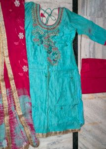 Beautiful handwork Kurta Set Suit.