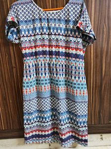 Crepe  Printed Dress
