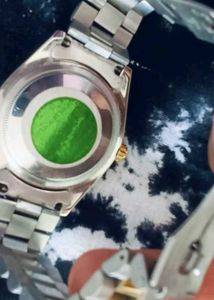 Rolex Watch Two Tone Green Dial