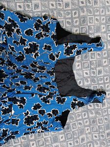 Blue Floral Summer Dress