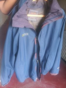 Men's Navy Blue Hooded Jacket