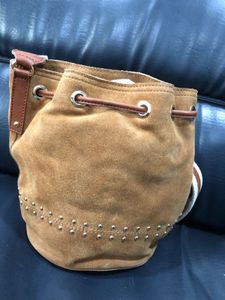 Suede Bucket Bag