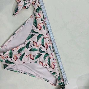❤️‍🔥 Flamingo Print Tie-Side Bikini Bottoms