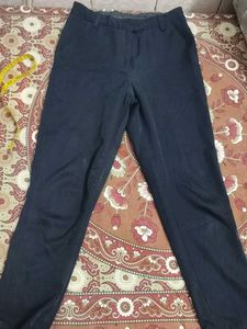 Men's Dark Blue Straight Leg Pants