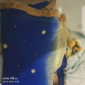 Ombre Dupatta with Embellishments