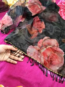 Organza Floral Heavy Flair Lehanga❤️
